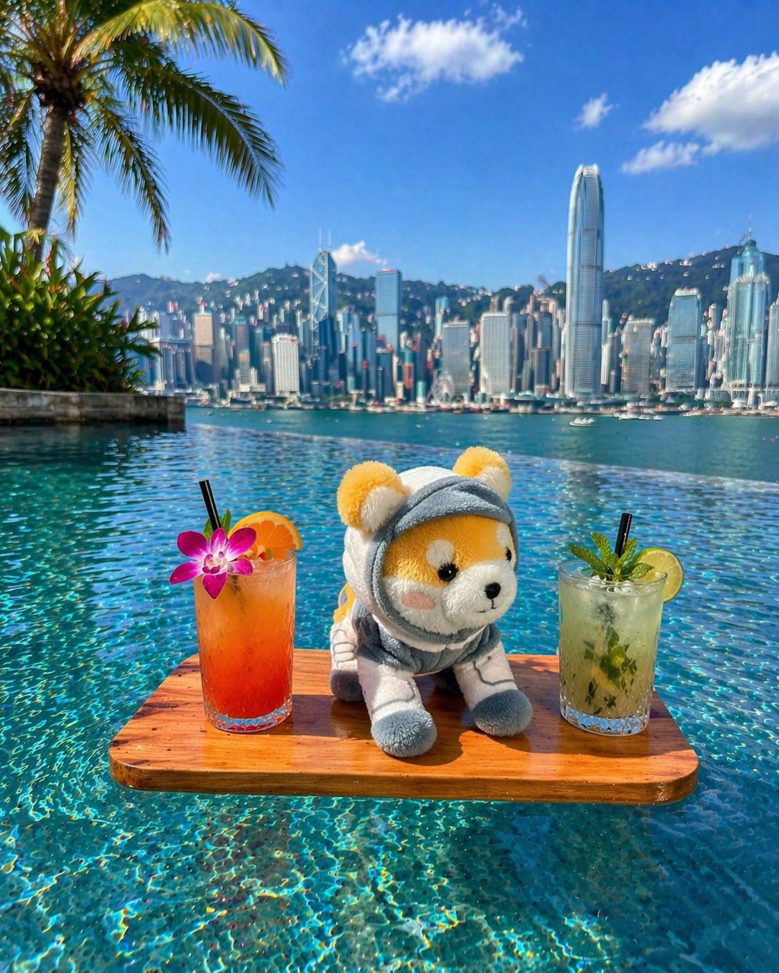 Asteroid at Hong Kong poolside